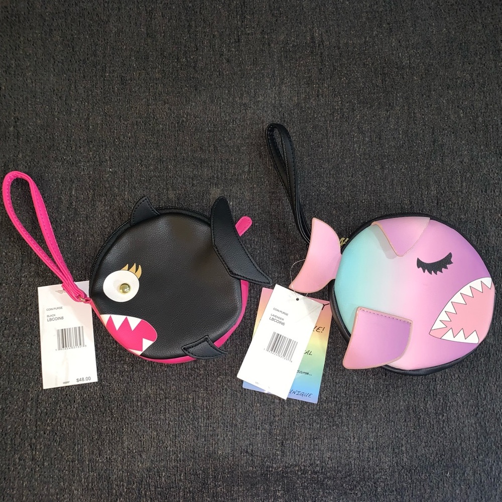 NWT Two Luv Betsey Fish Coin Purses